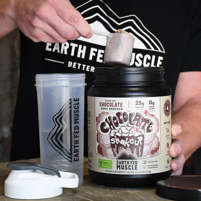 Earth Fed Muscle  Chocolate Shakeup Chocolate Grass-Fed Whey Protein 2 LB